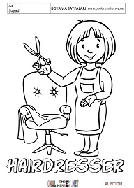 ingilizce boyama sayfaları